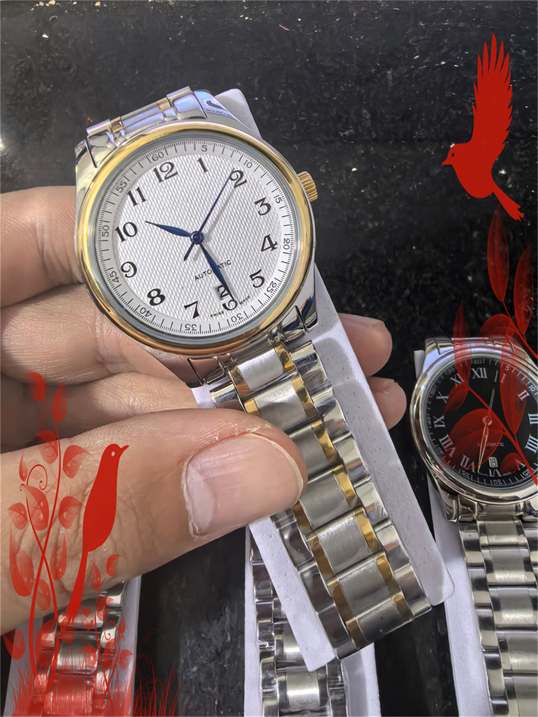 Mens LONGINity MASTER Automatic Movement watch multifunction Wristwatch Designers Men Watches Stainless Steel Wristwatches Montre de luxe #556