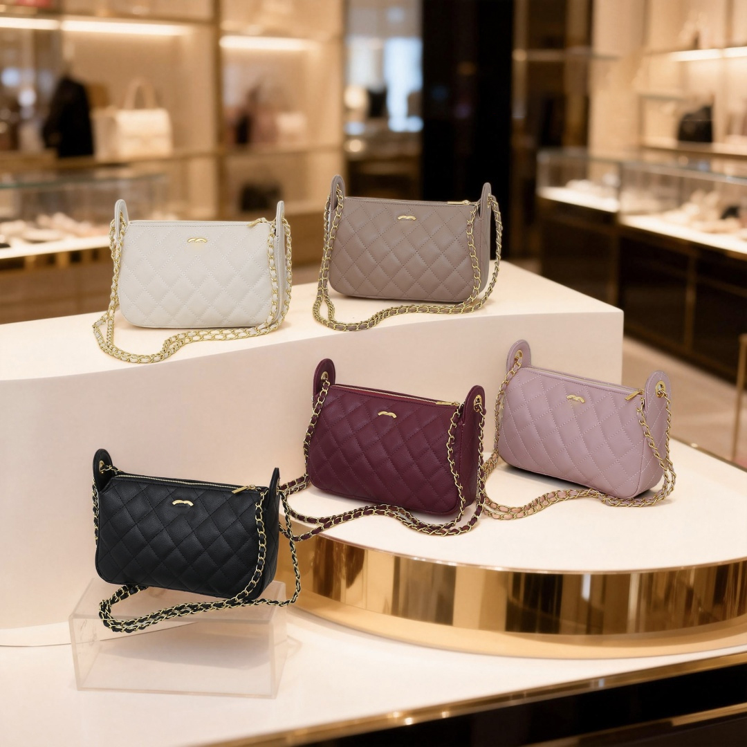 Designer Shoulder Bags Ladies Flap Bag Fashion Leather Bags Iridescent Metal Hardware Matelasse Chain Crossbody Handbags Hobo Tote Underarm Bag Purse Wallet