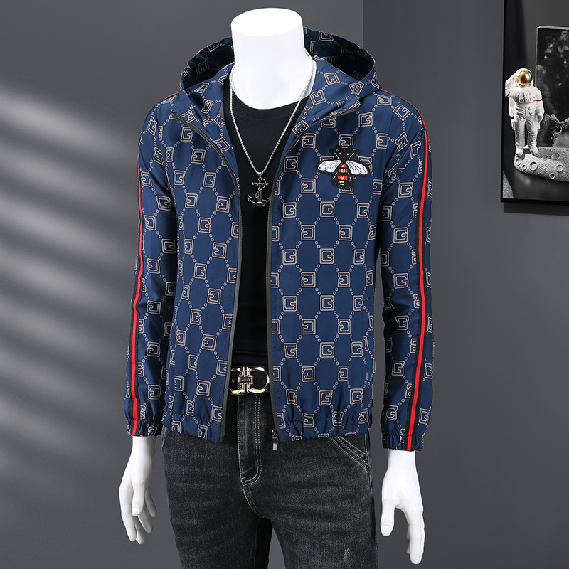 2026 Men's spring coats, men's casual men's jackets, hooded baggy tops