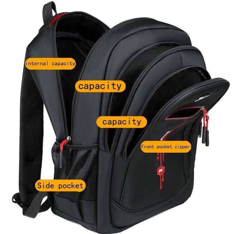 Neutral style backpack men women, suitable for business trips and student schoolbags, with multiple compartments. Z260124