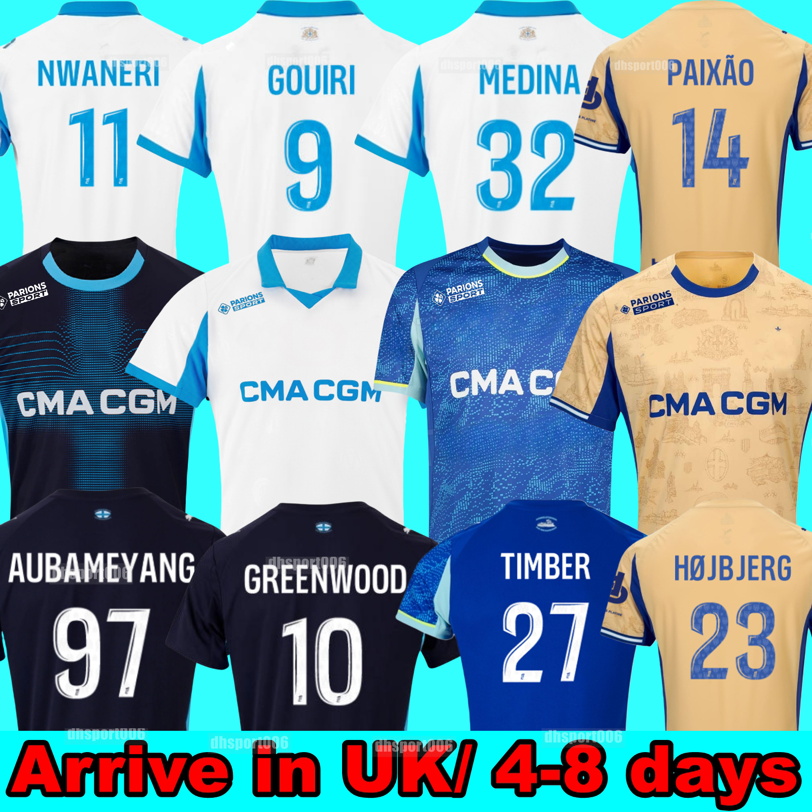 om 25 26 Soccer jerseys maillot de foot GREENWOOD Anniversary OUNAHI harit 2025 2026 maillot om 2026 KIDS football shirt hommes enfants BALER ANGEL PAIXaO T.WEAH