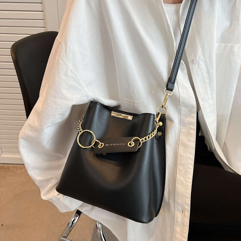 crossborder fashion for women korean version highend bucket highquality solid color single shoulder crossbody womens bag - view 3