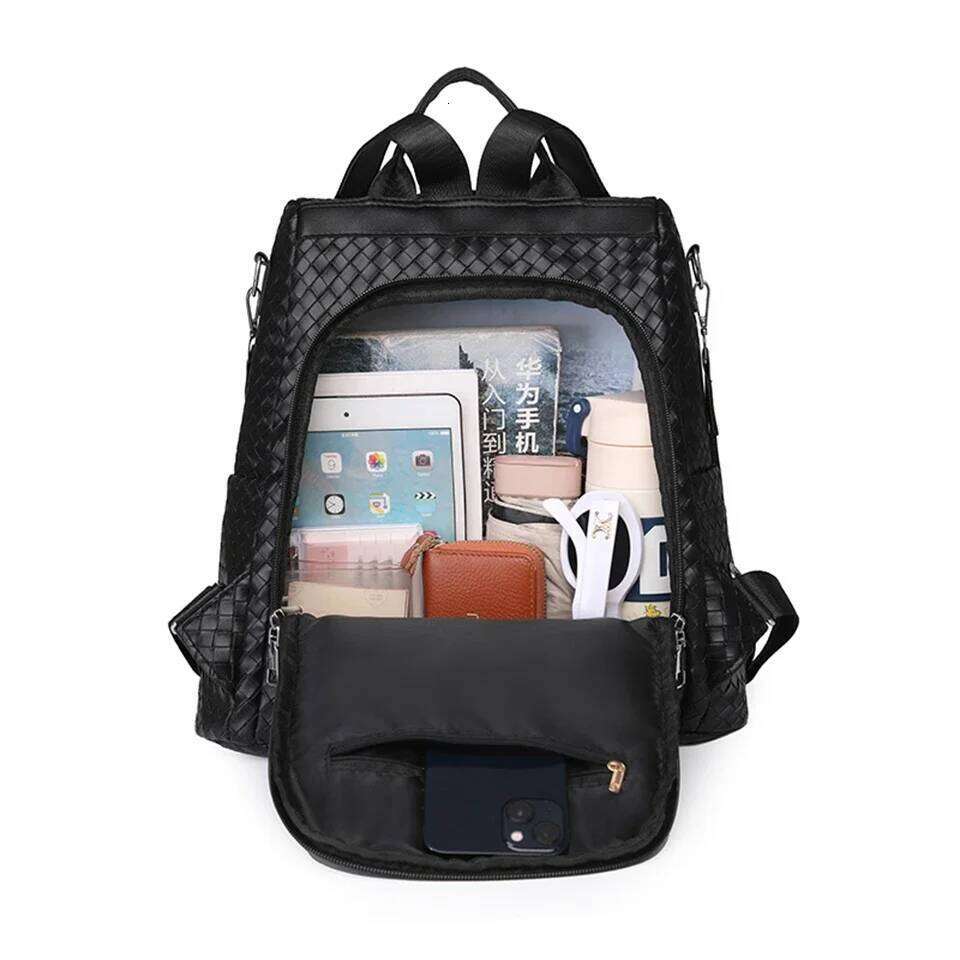 Women's Multifunction Backpacks Casual Nylon Solid Color School Bag For Girls Fashion Anti Theft Travel Bagpack Sac A Dos Z260124