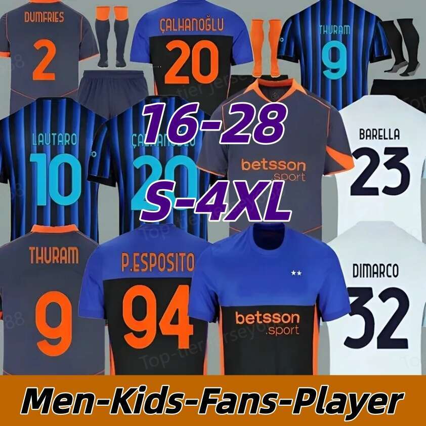 4XL 2526 INtErS Milanes BASTONI DIMARCO Soccer Jersey 2026 27 AKANJI LAUTARO BARELLA THURAM DUMFRIES P.ESPOSITO BISSECK FRATTESI Special Football Shirt Men Kit