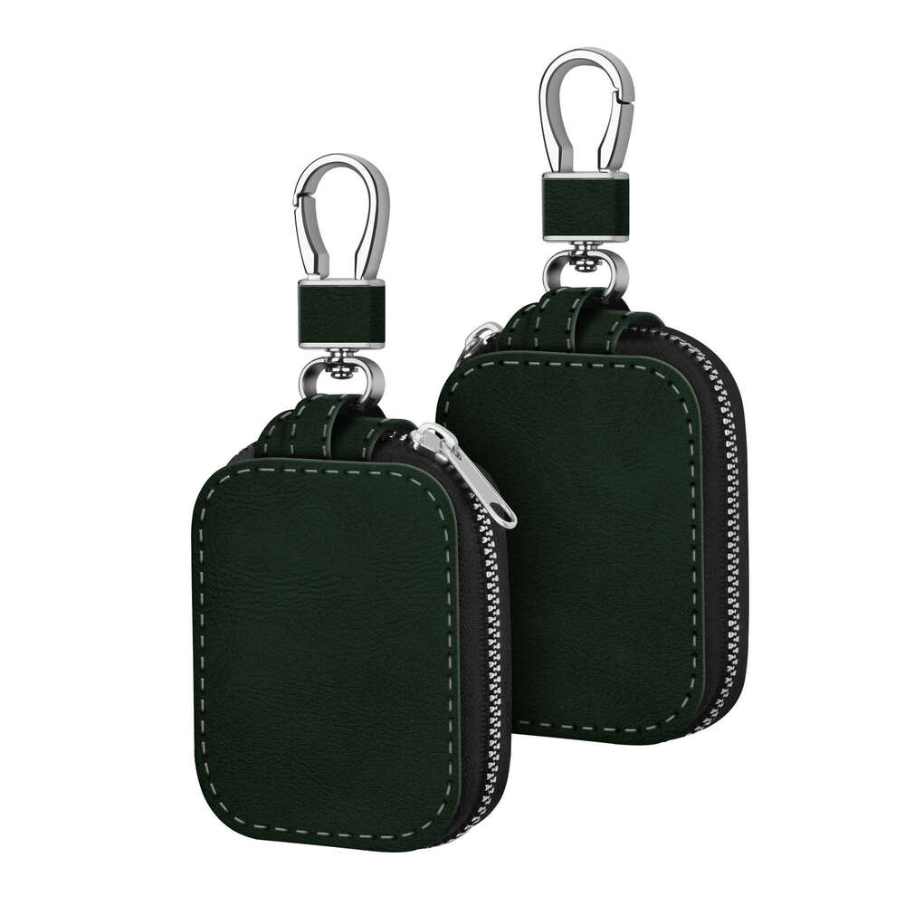 Earphone Case Classic Pattern PU Leather Pouch With Carabiner For Apple AirPods Pro 3 2 Huawei Samsung Headphones