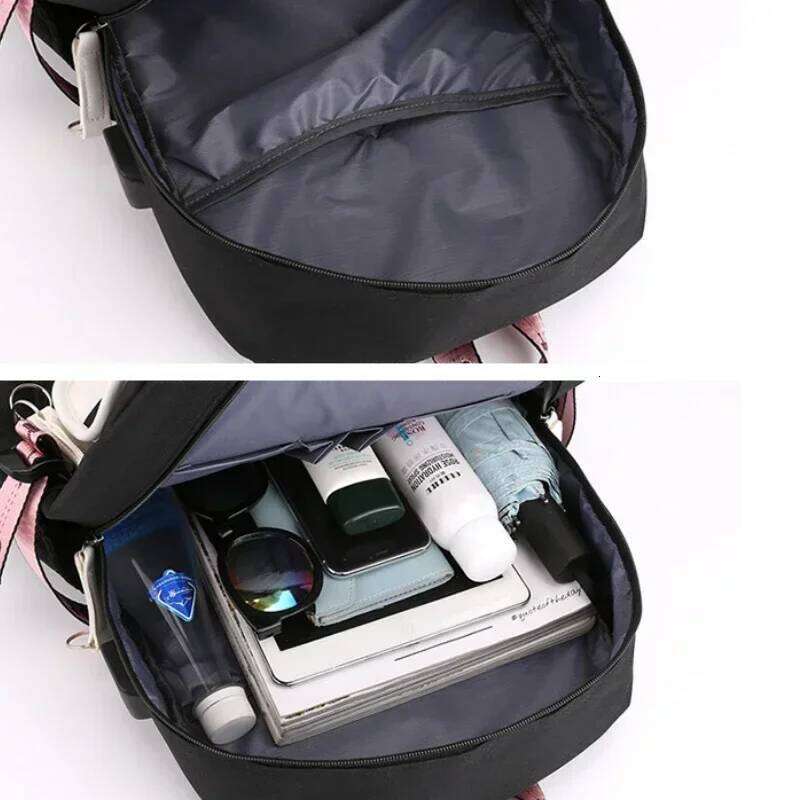 Korean Style High School for Teenage Girl Fashion Black White Student Girls Backpack Schoolbag Cute Book Bag Z260124