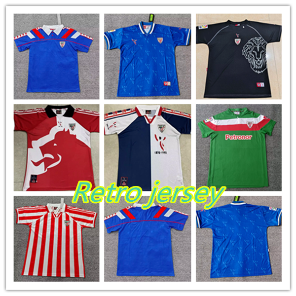 Retro jersey 94/95 11/12 97/98 01/03 Athletic Bilbao jersey, customizable