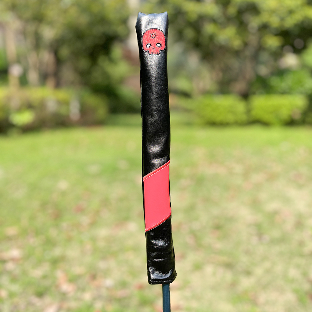 skull Leather Golf Alignment Stick Cover Golf Headcover for Alignment Stick Hold at Least 2 Sticks 251020