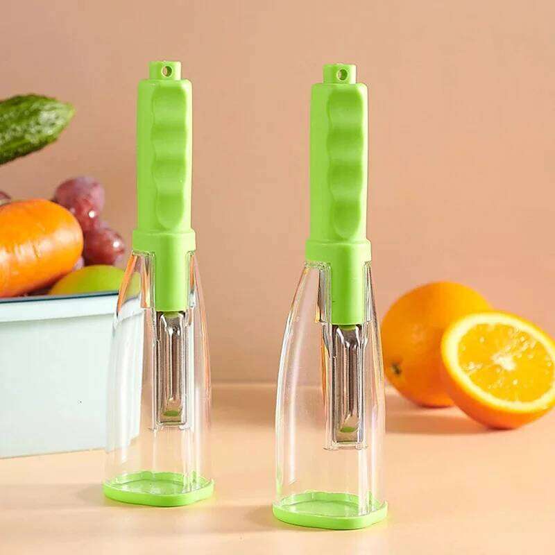 Multifunctional Peeler with Organizer Storage Type Paring Vegetable and Fruit Peeling Knife Kitchen Tools
