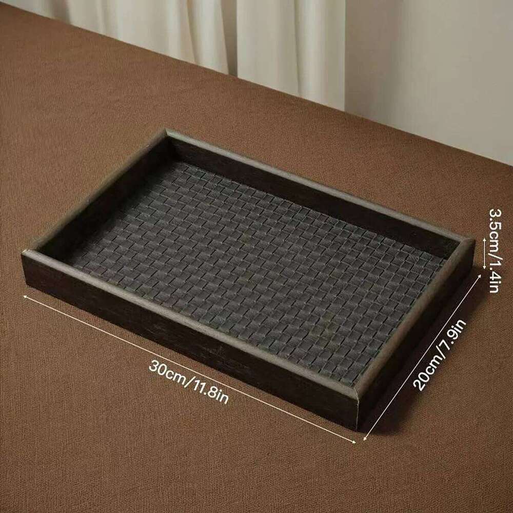 Affordable Luxury Storage Accessories Jewelry Entryway Storage Trays Tea Trays High End Wooden And Leather Aroma Diffusers And French Style Decorative