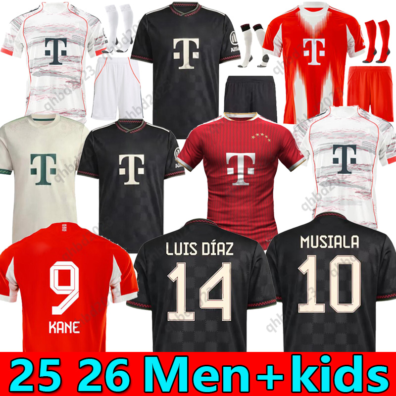 S-4XL KANE 25 26 soccer jerseys LUIS DIAZ OLISE CANCELO DAVIES DE LIGT Bayernmunich 2025 2026 football shirt MUSIALA GNABRY GORETZKA MULLER Wiesn men kids kits KIMMICH