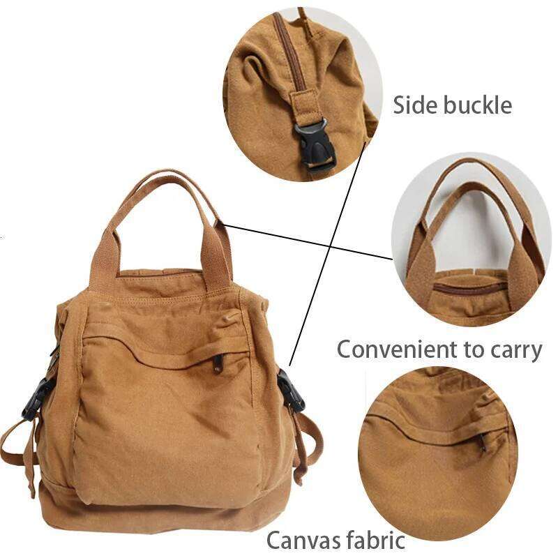 New Vintage Women Backpacks Japanese Style Canvas Travel Backpack Large Capacity Teenagers Schoolbag Z260124
