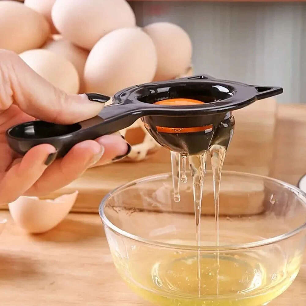 2 in 1 Cute Cartoon Cat Egg Separator Measuring Cup Easy Yolk & White Filter for Baking and Cooking, Perfect Kitchen Gadget