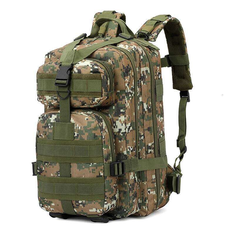 Tactical Outdoor Backpack - Equipped with multiple compartments, zippered closure, suitable for travelers, campers, and outdoor Z260124