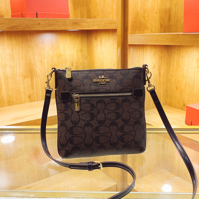 Senior Sense Bag Women New Vintage Printed Leisure Bag All Shoulder Diagonal Cross Bag