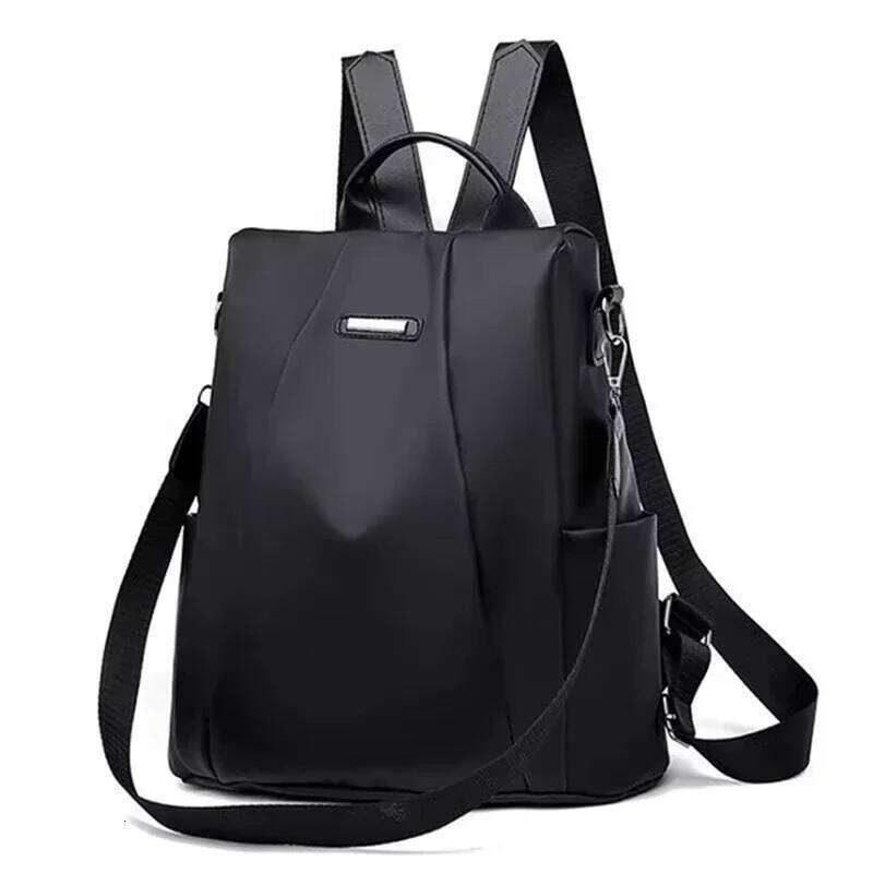 Fashion Nylon Classic Large Capacity Travel Solid Color Casual Women Bag Concise Backpack Z260124