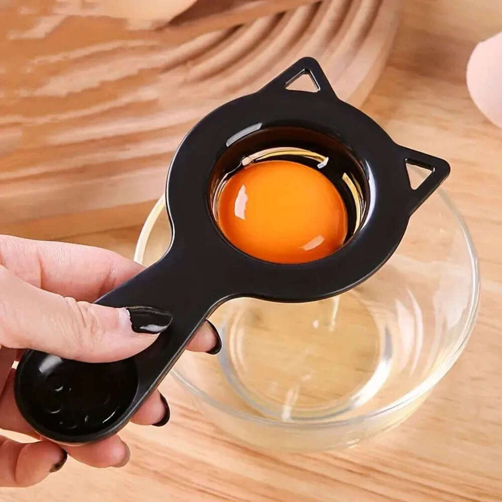 2 in 1 Cute Cartoon Cat Egg Separator Measuring Cup Easy Yolk & White Filter for Baking and Cooking, Perfect Kitchen Gadget