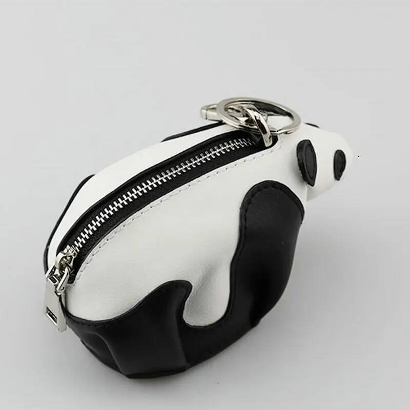 Panda Charm Stock Item Special Price -Genuine Leather Handmade Coin Purse Animal Cute Girl's Mini Crafted