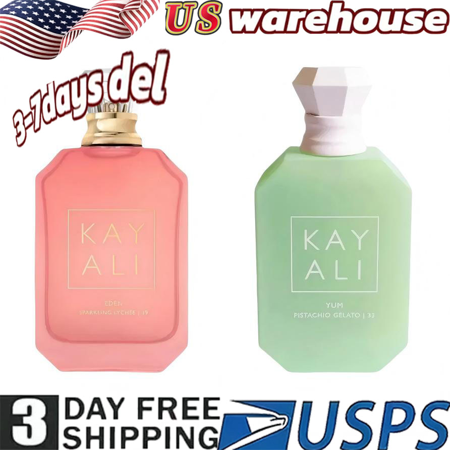 kayali perfume Marshmallow 81 Yum Pistachio Gelato 33 Candy Rock Sugar 42 Fragrance 100ml Long Lasting Smell EDP Men Woman Parfum USA 3-6 days delivery