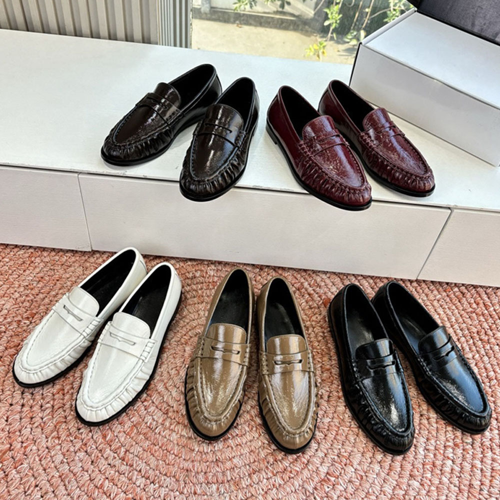 new model High quality brown Suede Women's loafers slip on shoes Flat heel dress shoes designer loafers for women laidy holiday Leisure Driving shoes Mule slippers