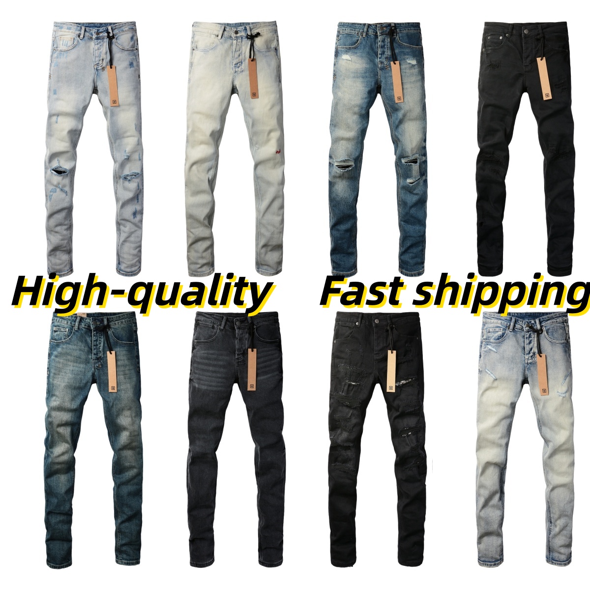 5S designer jeans men mens skinny jeans Designer Jean Men Black Pants Straight Designe Retro Shinny Casual Sweatpants Designers Pants hole High-end Quality