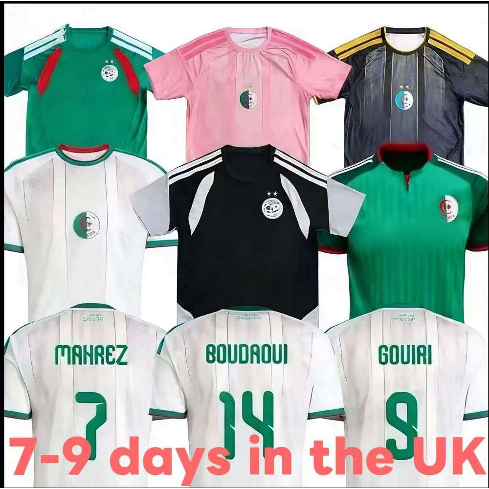 2025-2026 Algerie World Cup soccer jersey 26 27 Gouiri Amoura Moussa Boudaoui Houssem Aouar Rayan Ait-Nouri Benrahma Camisetas algeria Football shirt Men Kids Kit