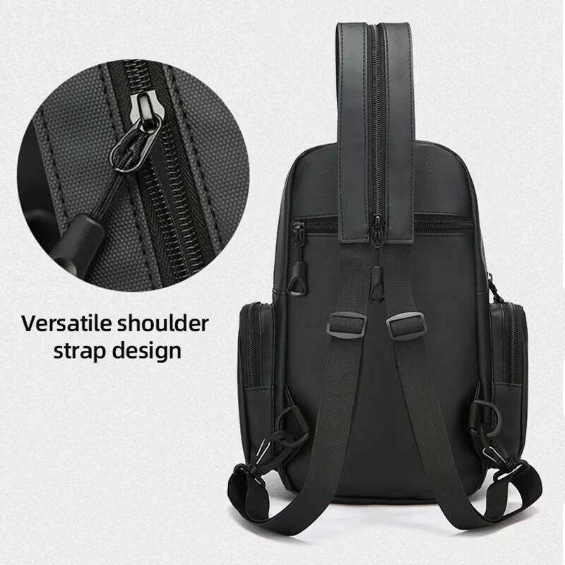 Men Chest Bag Travel Multi Pocket Backpack Outdoor Climbing Cycling Handbag Small Sport Pouch College Weekend Schoolbag Z260124