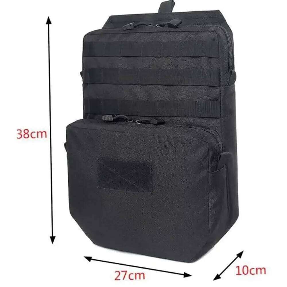 Molle Tactical Vest Plate Carrier Attachment Bag Expansion Pack Mini Hydration Backpack for Cycling, Hiking, Z260124