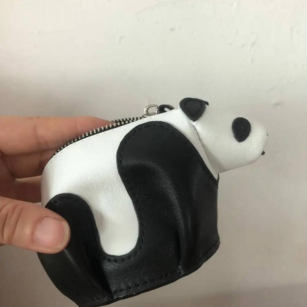 Panda Charm Stock Item Special Price -Genuine Leather Handmade Coin Purse Animal Cute Girl's Mini Crafted