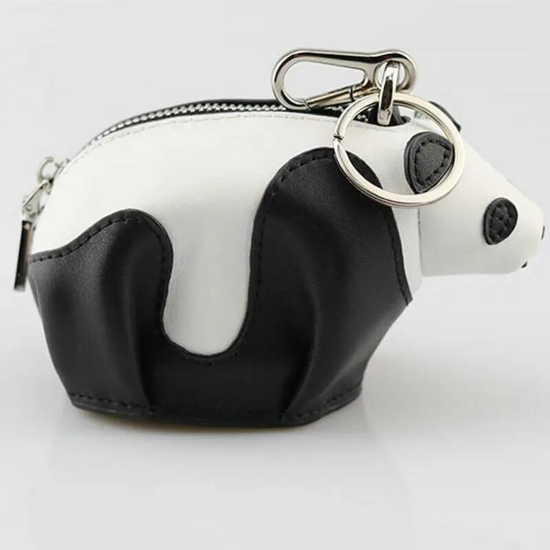 Panda Charm Stock Item Special Price -Genuine Leather Handmade Coin Purse Animal Cute Girl's Mini Crafted