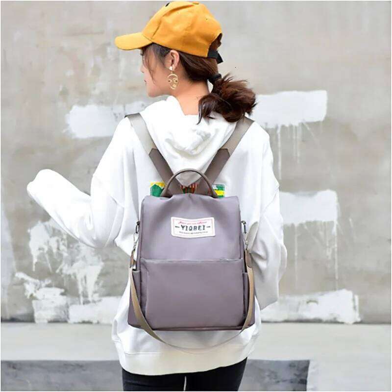 Large Capacity Women's Backpacks Fashion Nylon Travel Bags Multiple Pockets Backpack For Women Daily Commuting Z260124