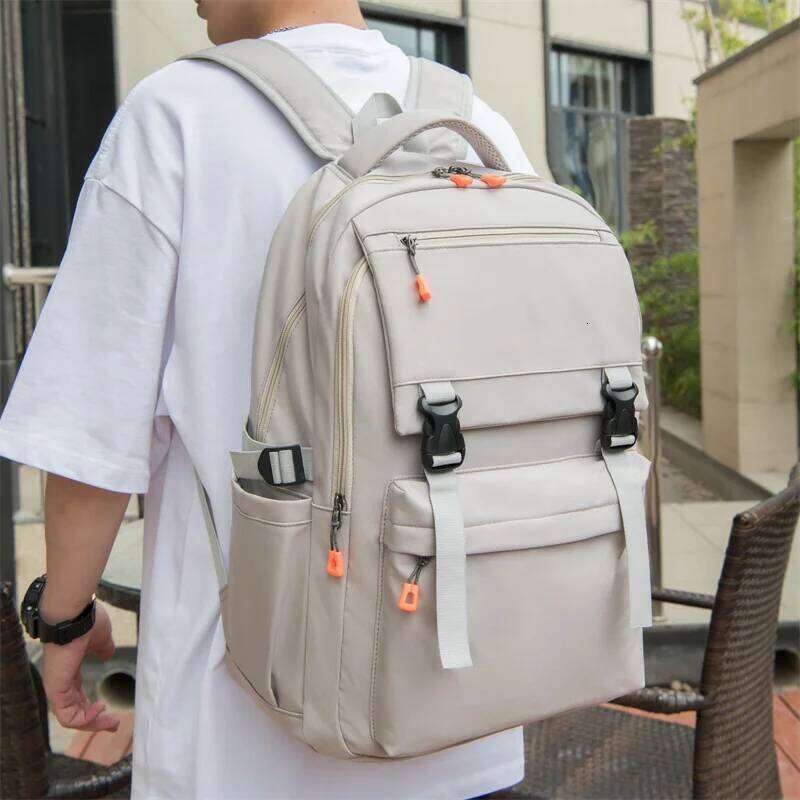 Large capacity black backpack with adjustable shoulder straps multiple pockets, perfect for hiking and outdoor activities - Z260124