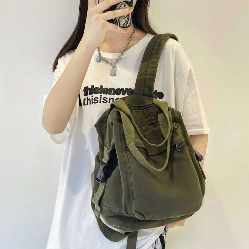 New Vintage Women Backpacks Japanese Style Canvas Travel Backpack Large Capacity Teenagers Schoolbag Z260124
