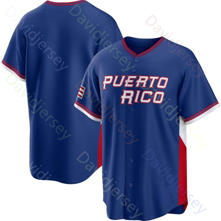 Team Puerto Rico 2026 WBC World Baseball Classic Jersey Yadier Molina Edwin Diaz Martin Maldonado Nolan Arenado Roberto Clemente Cortes Vazquez Torres