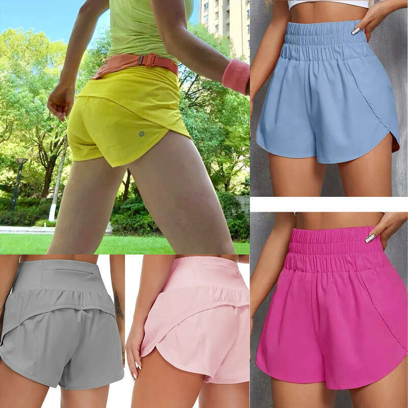 New Speed luluity Lemonal Shorts leggings Women's High Quick Workout Shorts luluity Lemonal jacket jump yoga Pilates Jogging luluity Lemonal set women pants men