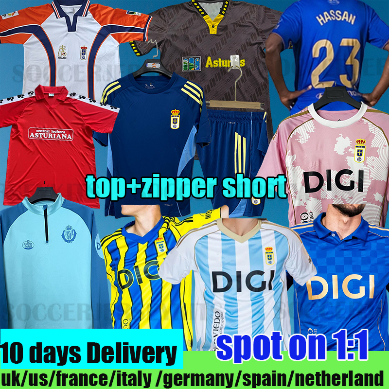 25 26 camiseta Real Oviedo soccer jersey men kids football shirts tops home away third fans version Camiseta de Futbol Real Oviedo