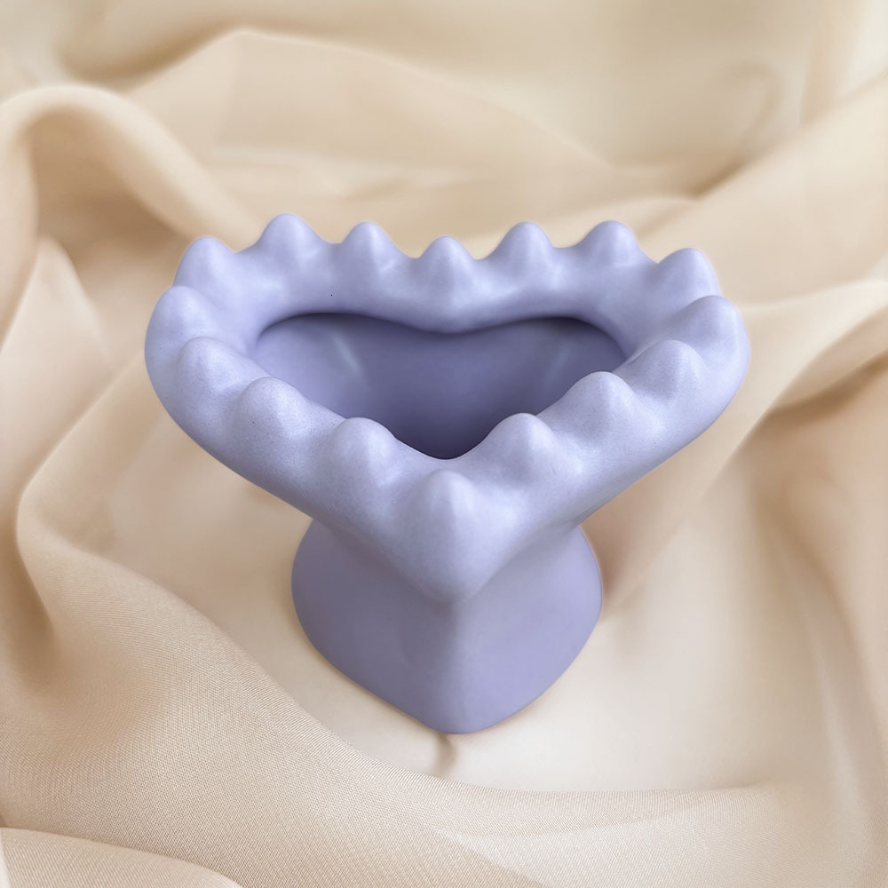 Purple Three-Dimensional Love Gua Sha For Face Body Massage Tool Ceramic Guasha Board For Relief Massage Face Lift Massager 250625