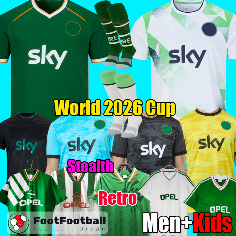 S-4XL 2026 Ireland jersey 2026 Soccer Jerseys 2027 Football Shirt Camisetas de Futbol men Kids Kit uniforms set tops