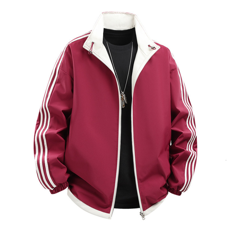 Cross-Border Couple Reversible Unisex Spring Autumn Jacket Men's Casual Sports New Trendy Brand Men