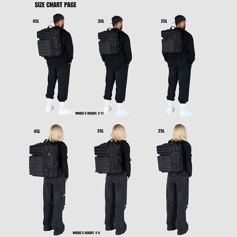 25L 35L 45L Tactical Backpack Men Women Outdoor Sports Travel Gym Hiking Bag Molle Military Camping Hunting Survival Rucksack Z260124