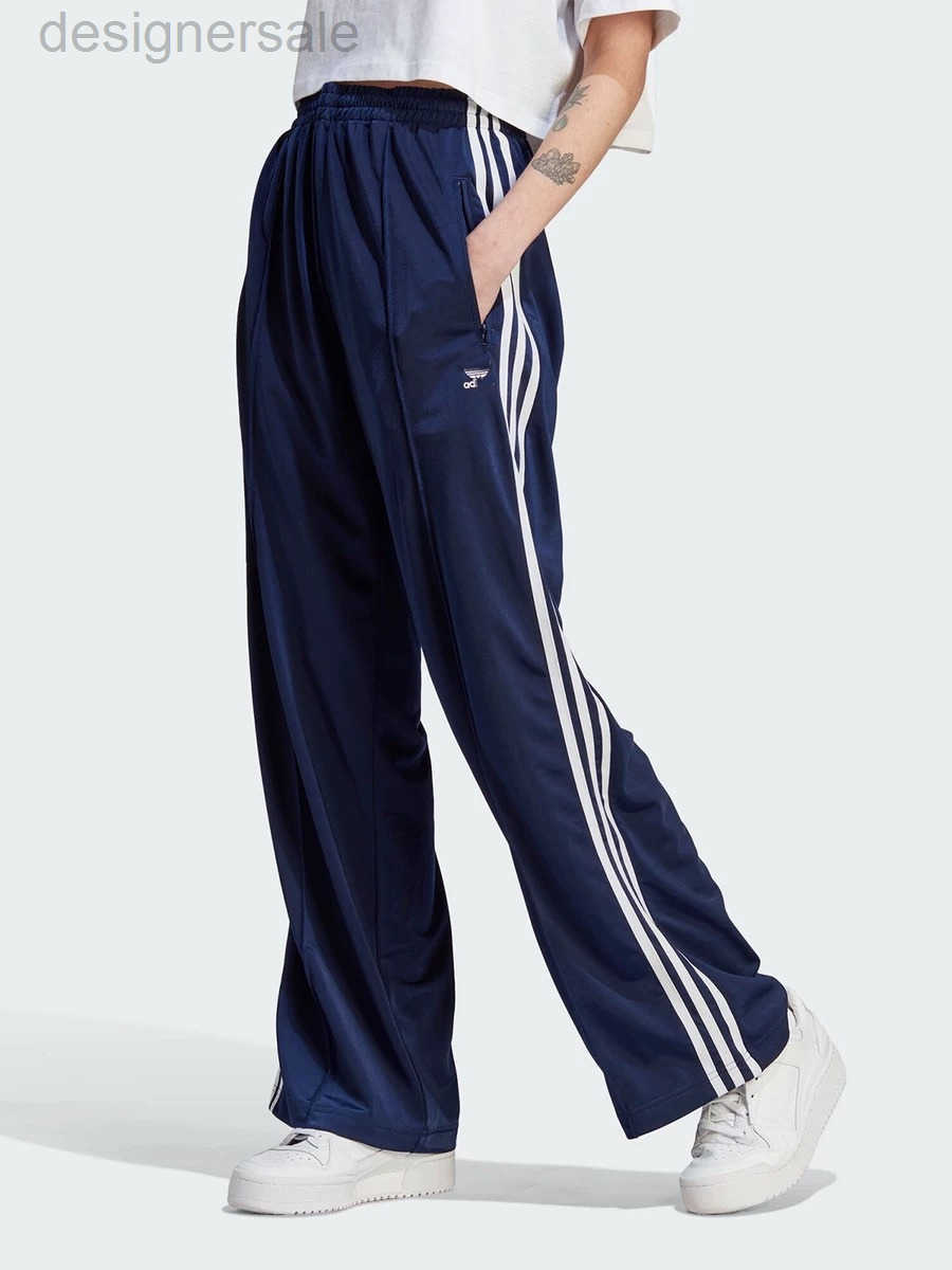 2025 Autumn New Womens FIREBIRD Retro Classic Striped High Waist Sports Wide Leg Pants Trousers Woman Loose Track Pants IL3817