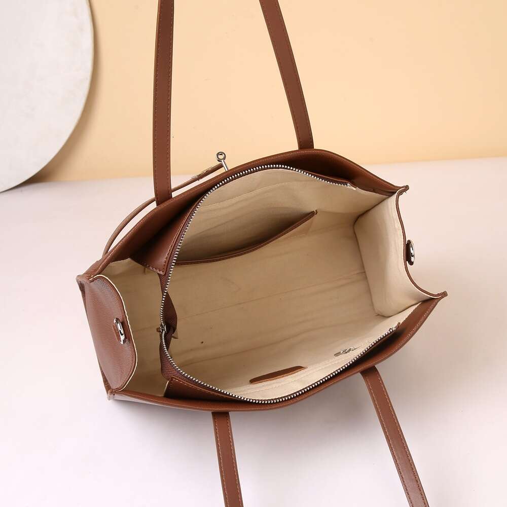 Famous Brand Luxury Shoulder Bags Genuine Leather Large Capacity Tote For Women Trendy New First Layer Cowhide Bag SENYY