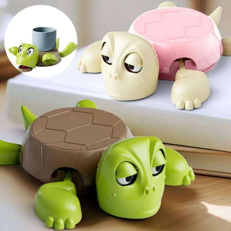 3D Printed Panicked Turtle Coaster Home Office Decorative Coffee Tea Cup Mat Insulation Pad Mug Holder with Funny Expression
