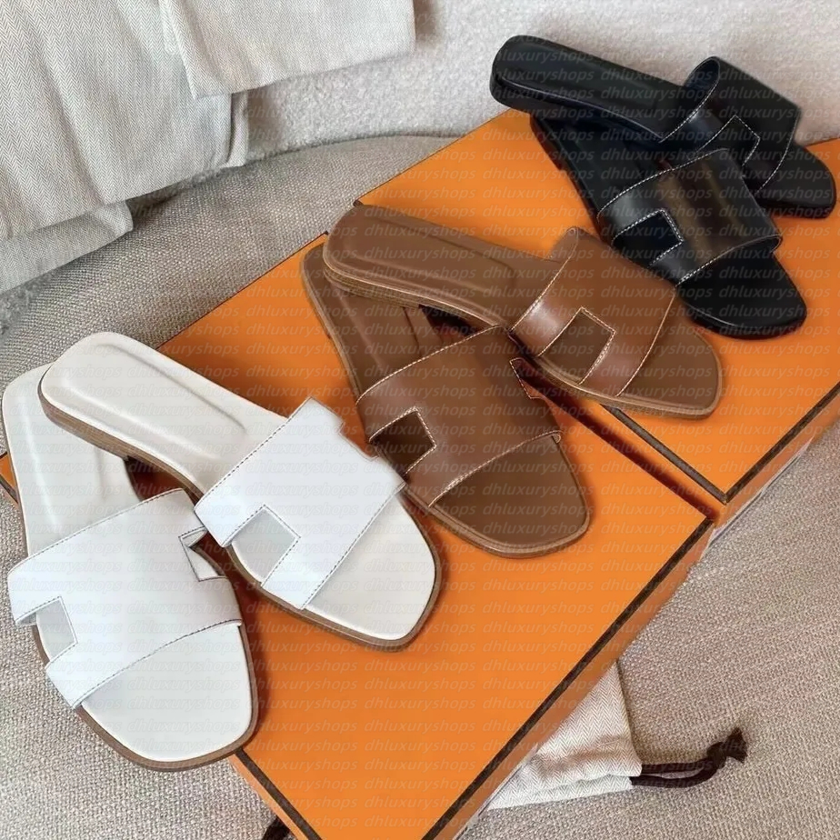 Designer Sandals Women's Sandals Slippers Fashion Floral Slippers Leather and Rubber Flats slides Sandals Summer Beach lightweight Shoes Bottoms Slippers k3