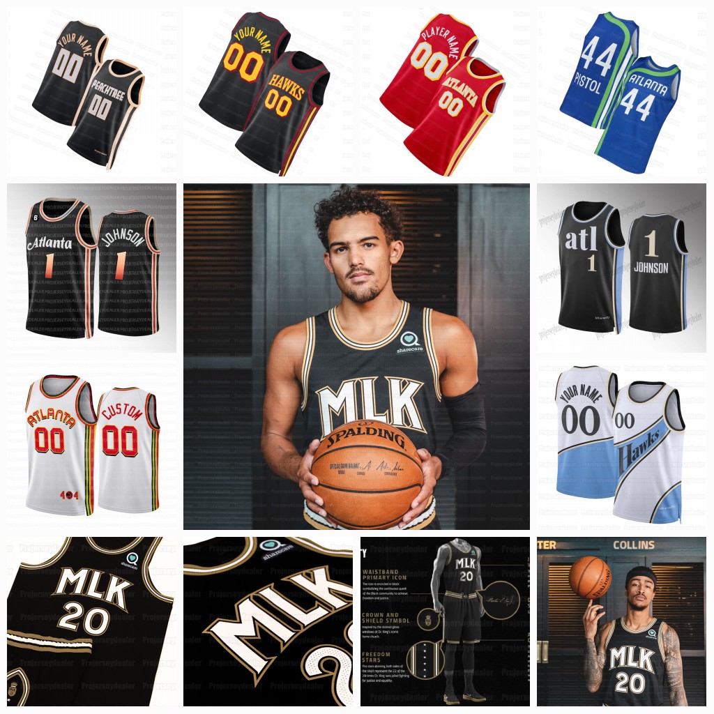 Jalen 1 Johnson Hawk 2026 MLK Inspired City Edition Jerseys Dyson Daniels Corey Kispert Kristaps Porzingis Onyeka Okongwu Nickeil Alexander-Walker CJ McCollum