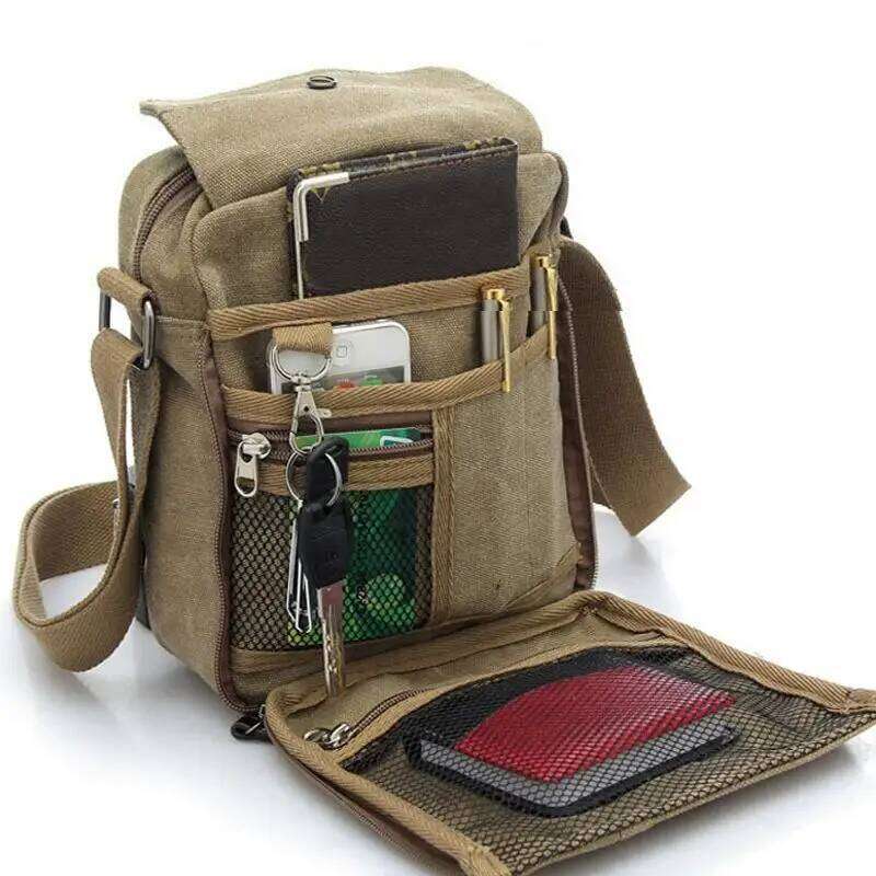 Men's Casual Small Multifunction Shoulder Multi-pocket Crossbody Bag Outdoors Z260124