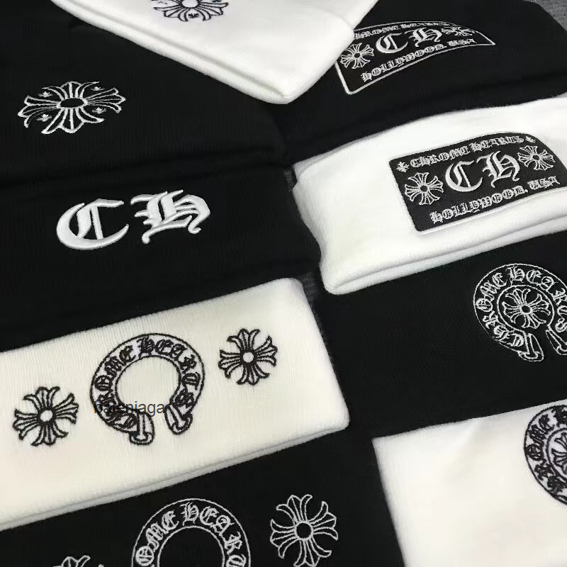 ch chromeitys heartslys designer hat luxury cap for men women autumn winter new knitted and embroidered trendy bea IFAK FNEK