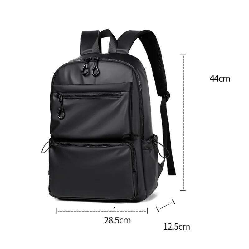 1Pcs 14-inch Fashion Casual Backpack, Spacious Laptop Compartment,Waterproof Fabric,Ideal for Men, Students, and Professionals Z260124