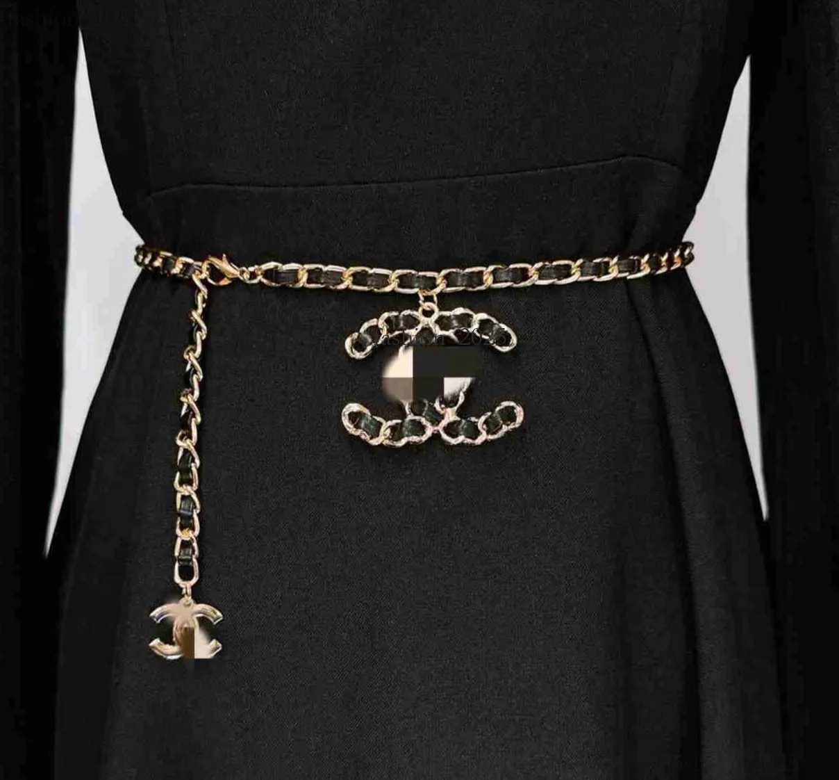 Cc Belt Retro Gold Letter Waist Chain Multi-Functional Decorative Dress For Women High Quality Luxury Charm Denim Belt New d1c