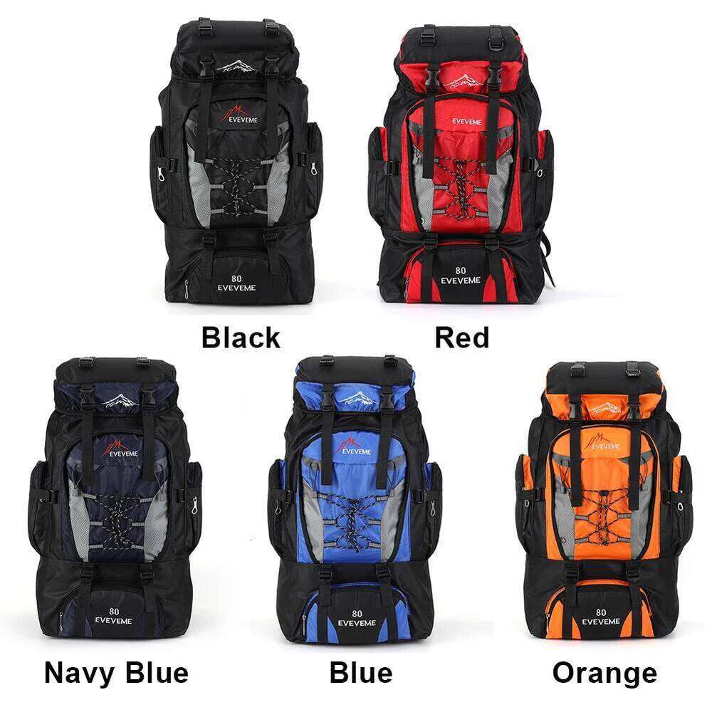 80L Mountaineering Large Capacity Travel Backpack Adjustable Strap Mountain Climbing Rucksack for Outdoor Sports Z260124